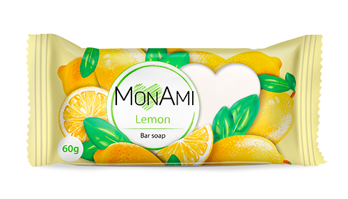 Мило туалетне тверде ТМ "BOVARY", марка К, "Mon Ami.Лимон" 60г